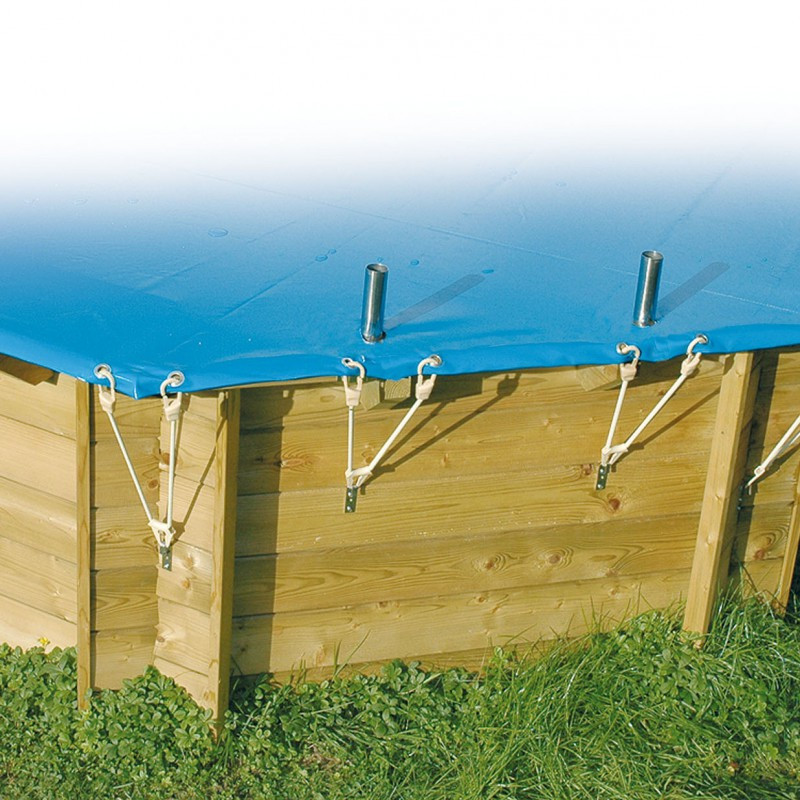 Bâche de sécurité hivernage Diam 410cm PVC 550gr pour piscines Ubbink