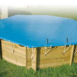 Bâche de sécurité hivernage Diam 410cm PVC 550gr pour piscines Ubbink