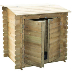 Coffre de filtration en bois traité 117x120x104cm Ubbink