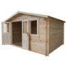 Abri de jardin en bois massif 12m² PLUS - madriers 28mm Gardy Shelter