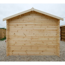Abri de jardin 9m² PLUS en bois 40mm brut Gardy Shelter
