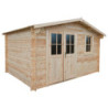 Abri de jardin 12m² PLUS en bois 40mm brut Gardy Shelter