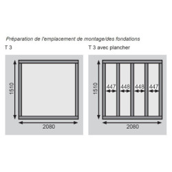 Petit abri de jardin en bois 3,26m² Merseburg 3 - Karibu