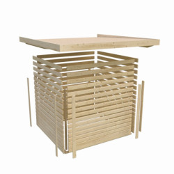Abri de jardin en bois massif 5,18m² Merseburg 5 - Karibu
