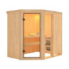 Sauna traditionnel d'angle FIONA 1 - 68mm - 3 à 4 places - KARIBU