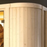 Sauna d'angle traditionnel 4 à 5 places Titania 3 - 68mm KARIBU