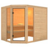 Sauna traditionnel d'angle Sinai 3 - 6 places 38mm KARIBU