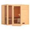 Sauna traditionnel d'intérieur en bois Amara 5 à 6 places 38mm KARIBU