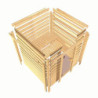 Sauna traditionnel d'intérieur en bois Amara 5 à 6 places 38mm KARIBU