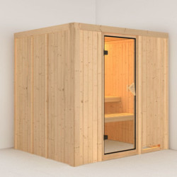 Sauna traditionnel Daria Plug &Play - 4 à 6 places 68mm KARIBU