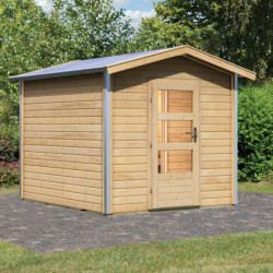 Sauna d’extérieur Bosse avec vestibule - 5 à 6 places 38mm KARIBU