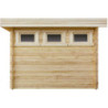 Abri en bois massif 9m² MODERNE - madriers 28mm Gardy Shelter