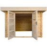 Abri en bois massif 9m² MODERNE - madriers 40mm Gardy Shelter