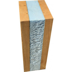 Abri en bois massif 22m² avec isolation madriers 100mm Gardy Shelter