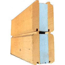 Abri en bois massif 22m² avec isolation madriers 100mm Gardy Shelter