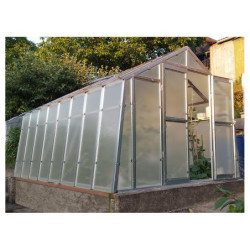 Serre de jardin 276x406cm 11,2m² en polycarbonate 8mm VARIANT - Limes