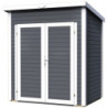 Abri de jardin Skur1 2,08m² + plancher traité peint gris Baltic