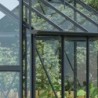 Green Protect Serre de jardin en verre Aluminium et verre trempé Gris 3.5m²