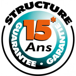 Piscine bois rectangulaire 350x505cm AZURA toute équipée UBBINK