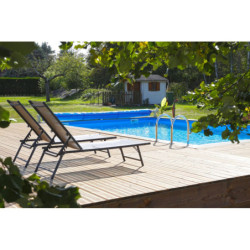 Piscine bois rectangulaire 500x800cm LINEA toute équipée UBBINK