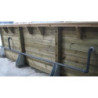 Piscine bois rectangulaire 500x800cm LINEA toute équipée UBBINK