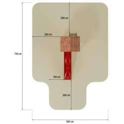 Aire de jeux portique en bois traité autoclave CAROL 1 - FUNGOO