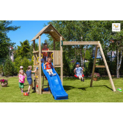 Aire de jeux portique en bois traité autoclave CAROL 2 - FUNGOO