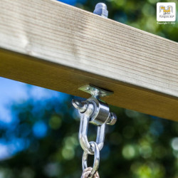 Station de jeux en bois séché lasuré RAINBOW FORTRESS TIP - FUNGOO