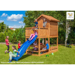 Aire de jeux en bois pour enfants MY HOUSE FREE TIME BEACH - FUNGOO