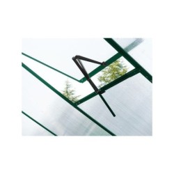 Green Protect Serre de jardin en verre Aluminium et verre trempé Gris 3.5m²