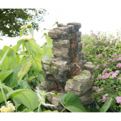 Fontaine d'extérieur ou d'intérieur Chios en polyrésine kit complet avec pompe Ubbink