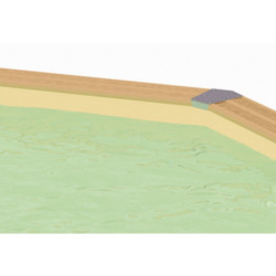Liner beige seul pour piscine bois octogonale Diam 510cm OCEA UBBINK