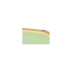 Liner beige seul pour piscine bois rectangulaire 350x505cm AZURA UBBINK modèle 2017