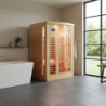 Sauna infrarouge panneaux carbone 2050W 2 places - SNÖ