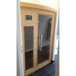Sauna infrarouge panneaux carbone 2050W 2 places - SNÖ