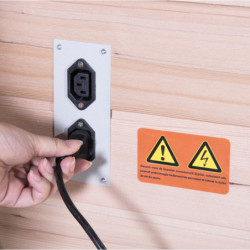 Sauna infrarouge d’angle panneaux carbone 2180W LUXE 2-3 places - SNÖ