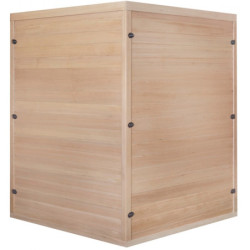 Sauna infrarouge d’angle panneaux carbone 2180W LUXE 2-3 places - SNÖ