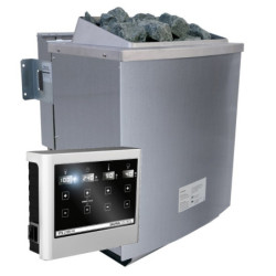 Poêle combiné BIO 9 KW kit avec commande externe EASY BIO + 18 Kg de pierres