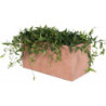 Jardinière en fibre de terre 60x30xH.30cm terracotta