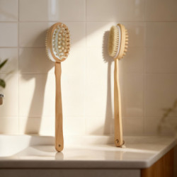 Brosse en bois double face pour saunas - SNÖ