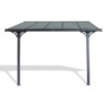 Pergola adossée ajustable - toit de terrasse en alu 3,05x3,14m X-METAL