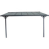 Pergola adossée ajustable - toit de terrasse en alu 3,05x4,36m X-METAL