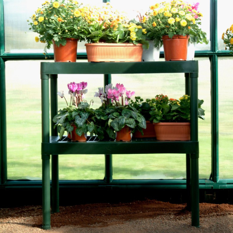 Double étagère pour serre de jardin - Rion