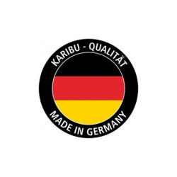 Abri de jardin en bois vitrifié gris 19mm 4.62m² Glücksburg 3 - Karibu