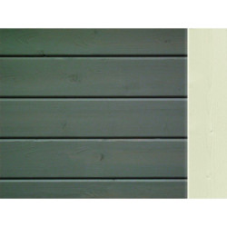 Abri de jardin en bois vitrifié gris 19mm 4.62m² Glücksburg 3 - Karibu