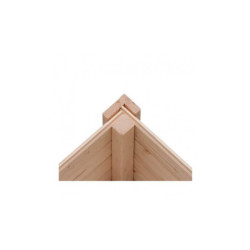 Abri toit plat en bois massif 19mm 4.62m² Glücksburg 3 - Karibu