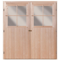 Abri toit plat en bois massif 19mm 4.62m² Glücksburg 3 - Karibu