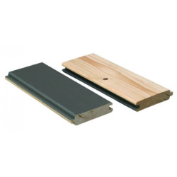 Abri toit plat Qubic de 6.05m² en bois vitrifié gris 19mm - Karibu