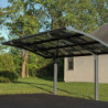 Carport en aluminium anthracite et polycarbonate ARIZONA BREEZE 5000 