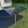 Carport en aluminium anthracite et polycarbonate ARIZONA BREEZE 5000 